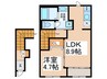 仮)エテルネル8 1LDKの間取り