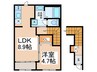 仮)エテルネル8 1LDKの間取り
