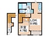 仮)エテルネル8 1LDKの間取り