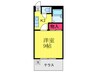 コスモハイツ今出川 1Kの間取り