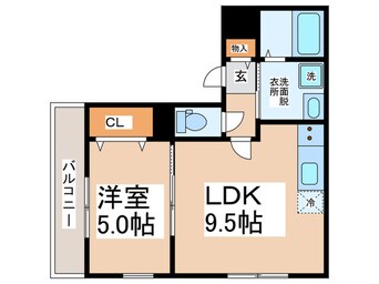 間取図 仮）泉佐野市笠松Ｂ棟　新築工事