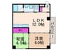 ファゼンダ宮野 2LDKの間取り