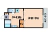 グランドハイツ高田弐番館 1DKの間取り