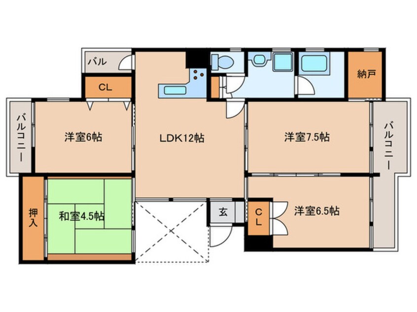 間取図 ドムス桜ヶ丘