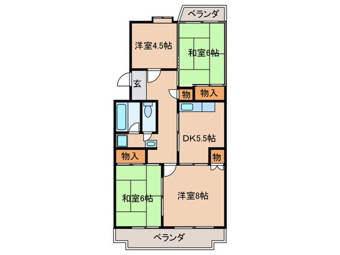 間取り図 ジャデ－ン桂