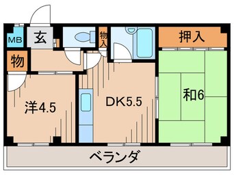間取図 サニーハウスウエハラ