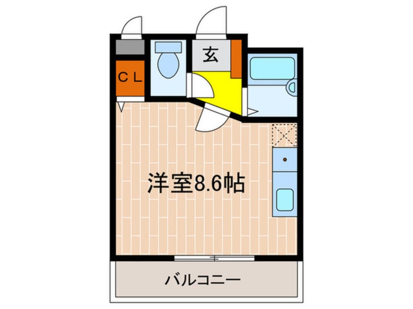 間取図 フリ－ル明石