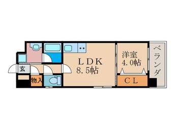 間取図 リビエール桃陵