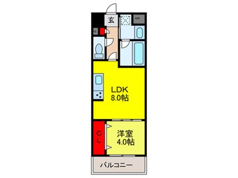 間取図 スタシオン河内山本