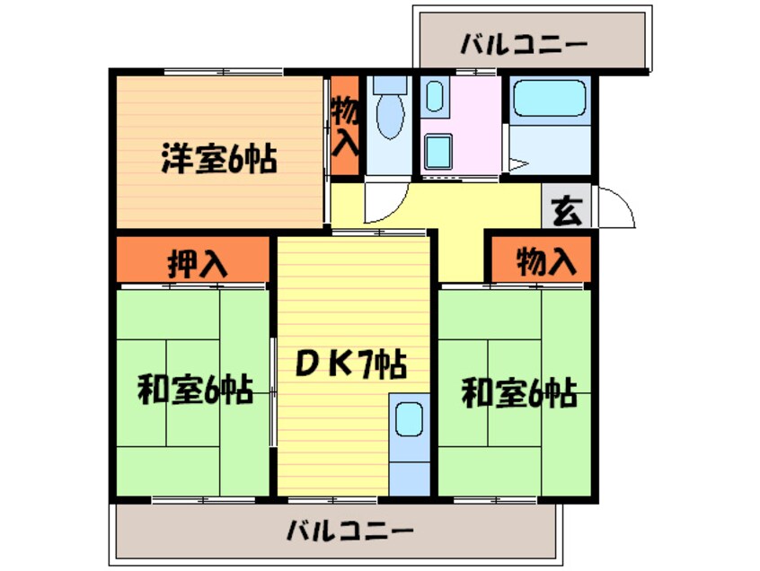 間取図 リバーサイド桂坂