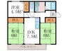 リバーサイド桂坂 3DKの間取り