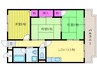 城東グリ－ンマンション（東棟） 2LDKの間取り