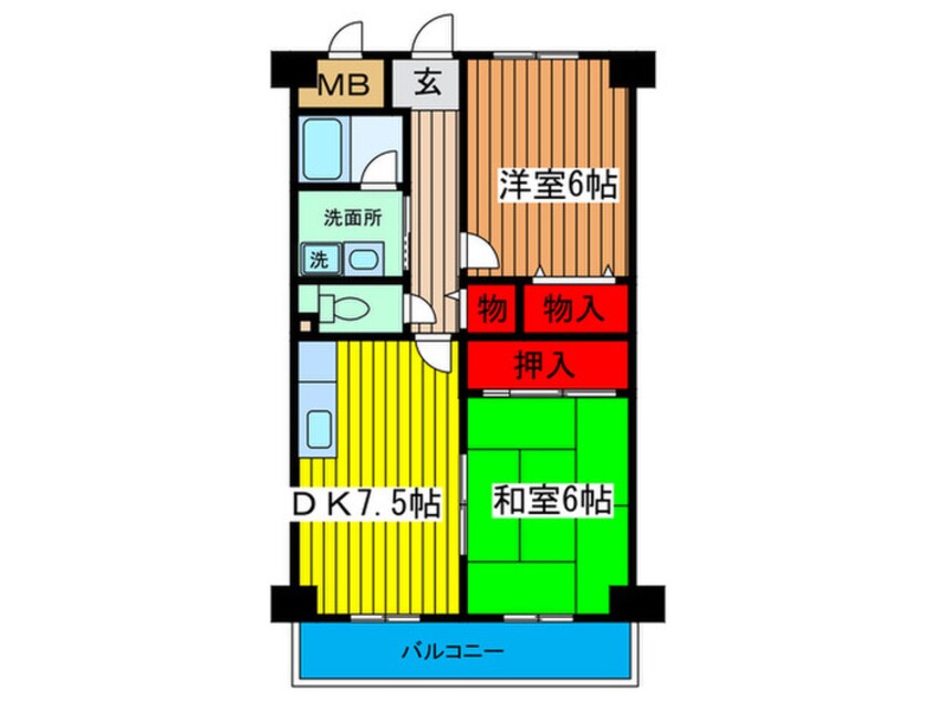 間取図 城東グリ－ンマンション（東棟）