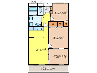間取図 パ－クハイツアイリス１号館