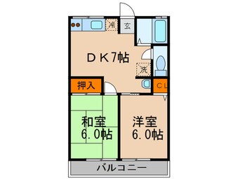 間取図 シティ－ハイム長田