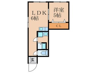 間取図 岡本ﾊｲﾂ