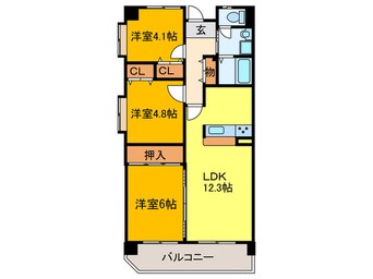 間取図 パストラル和泉