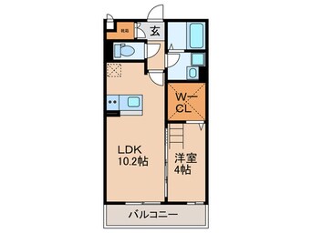 間取図 プレミ－ル北信太