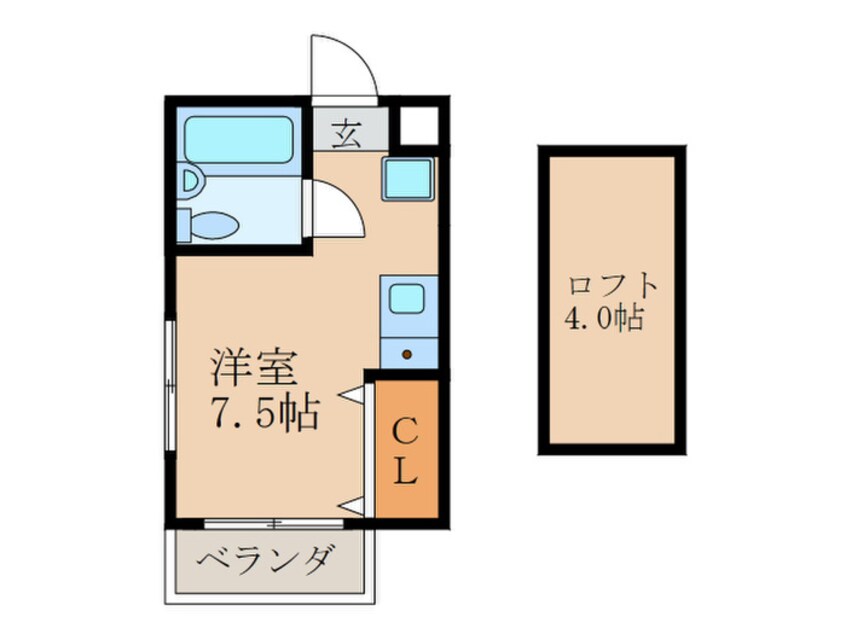 間取図 津島ﾊｲﾂⅡ