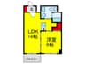 ブランカ堺東 1LDKの間取り
