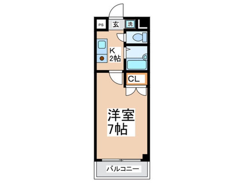 間取図 コスモコ－ト大南