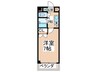 コスモコ－ト大南 1Kの間取り