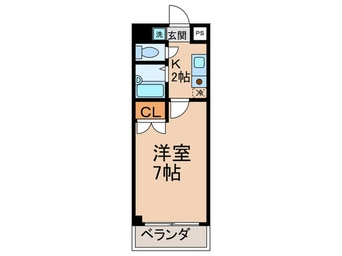 間取図 コスモコ－ト大南