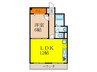 サンフラッツ新大阪 1LDKの間取り