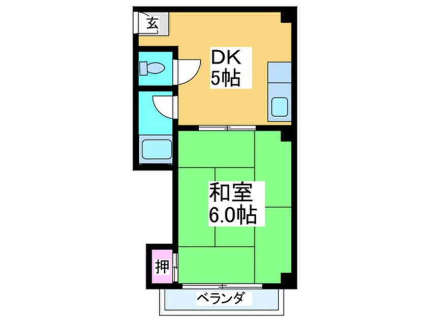 間取図 メゾン浪速