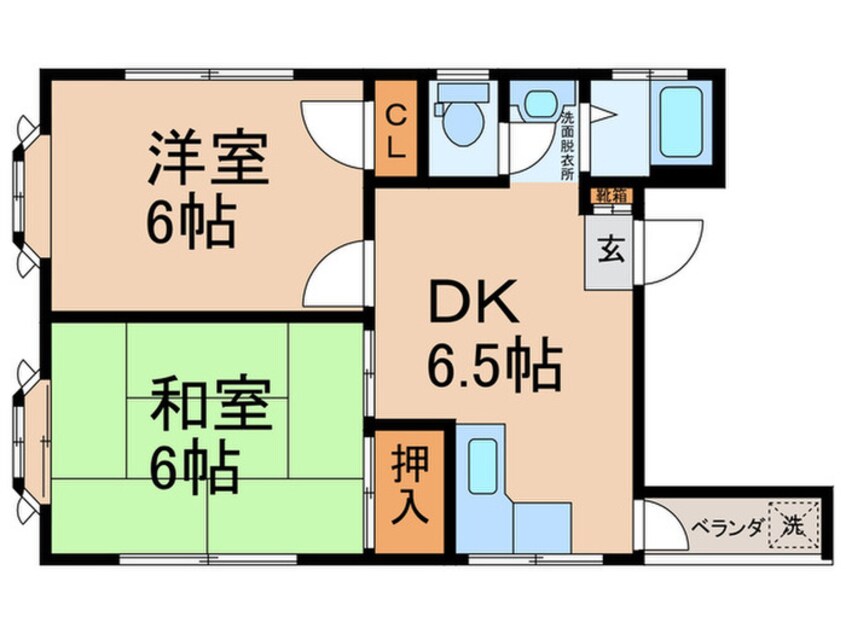 間取図 ハイツ日殖