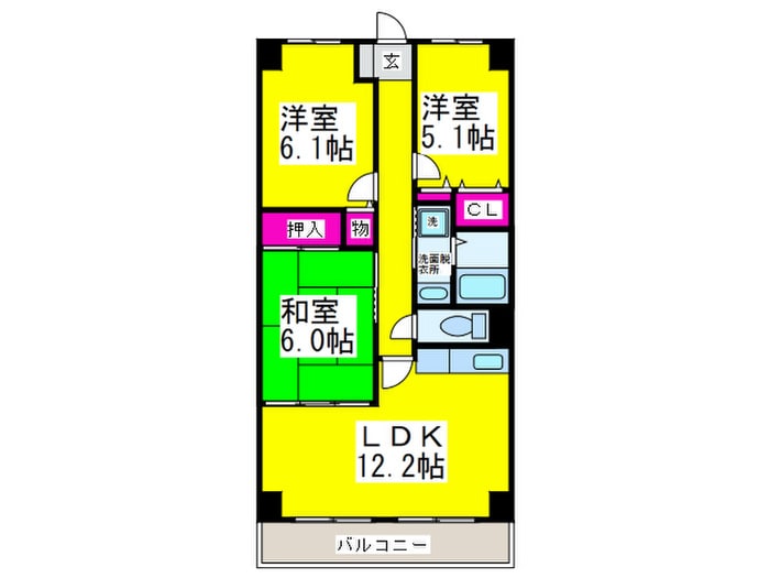 間取り図 エテルノン泉佐野