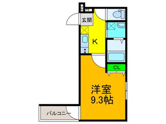 間取図 ﾌｼﾞﾊﾟﾚｽ浜寺諏訪森東Ⅱ番館