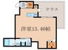 クロ－ネ表町 1Rの間取り
