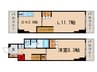 クロ－ネ表町 1LDKの間取り