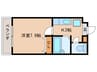 サンセール加藤Ⅰ 1Kの間取り