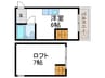 マンションV３ 1Rの間取り