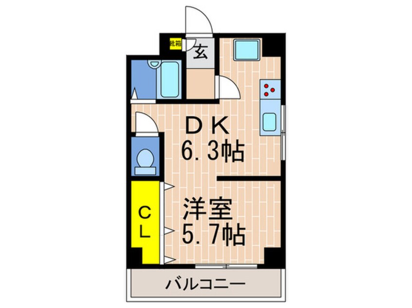 間取図 中央コア