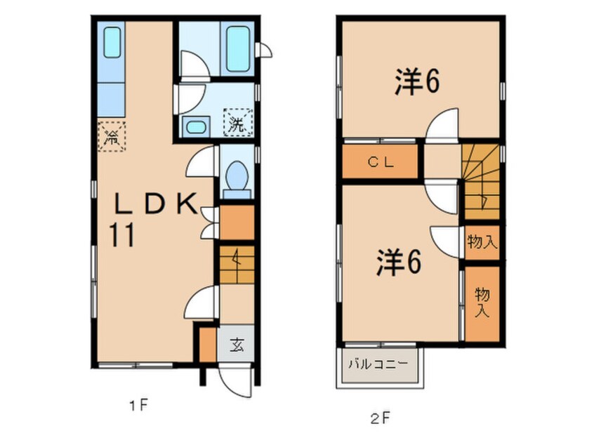 間取図 呉川町テラスハウス