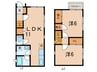 呉川町テラスハウス 2LDKの間取り