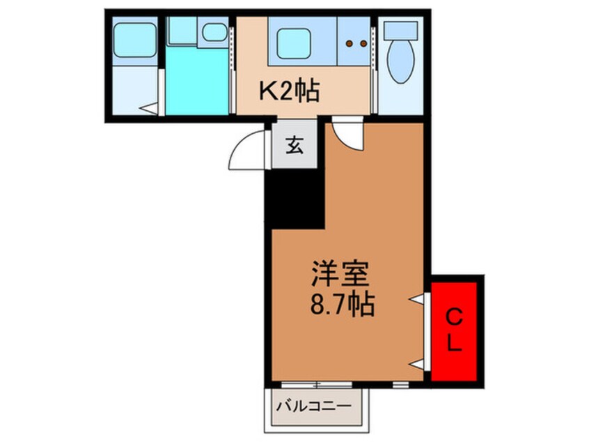 間取図 アフィット平野宮前