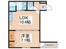 フジパレス堺北花田Ⅴ番館 1LDKの間取り