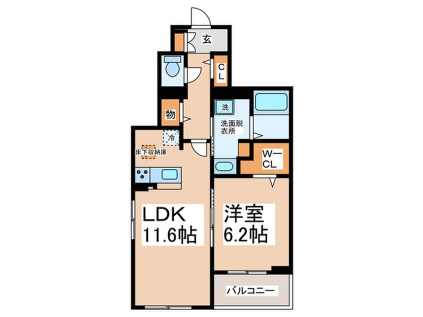 間取図 仮)メゾン　ヴォロンテ　Ⅰ