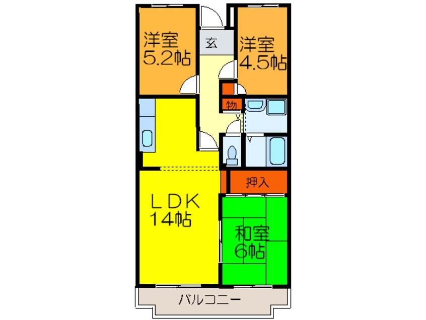 間取図 カサベルデ大正