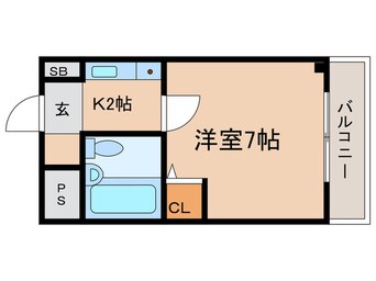 間取図 フラット鳴尾