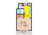 第３５マンション 1Kの間取り