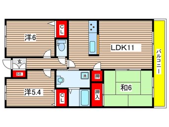 間取図 レジディア太秦