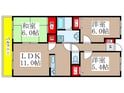 レジディア太秦の間取図