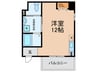プレシア松崎 1Rの間取り