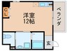 プレシア松崎 1Rの間取り