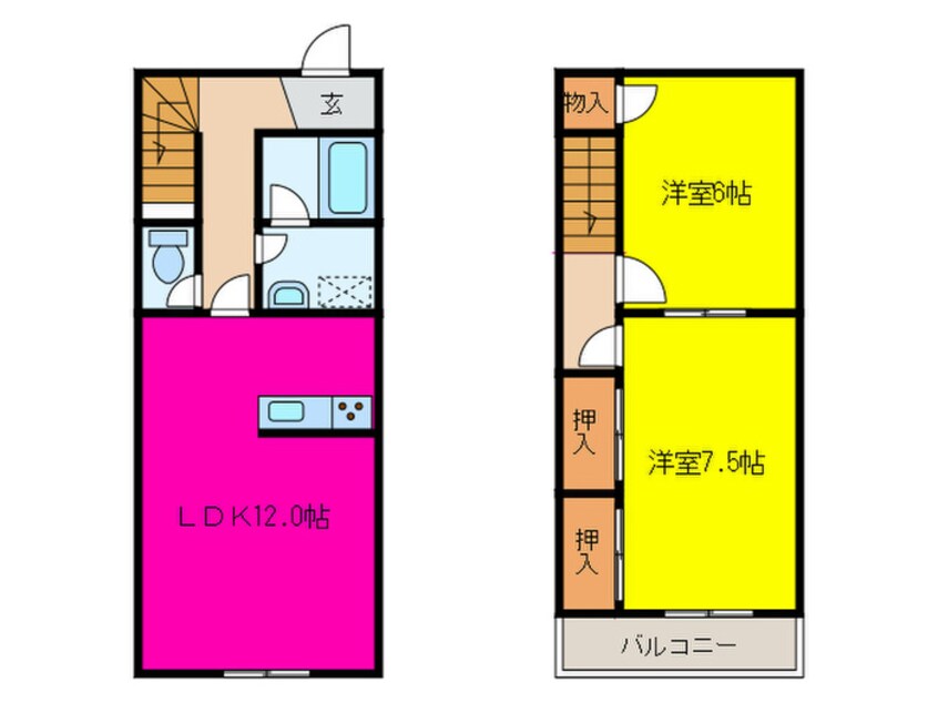 間取図 メリータウン